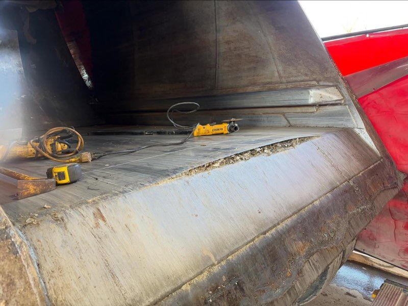 Commercial work for trash company mobile welding and fabrication