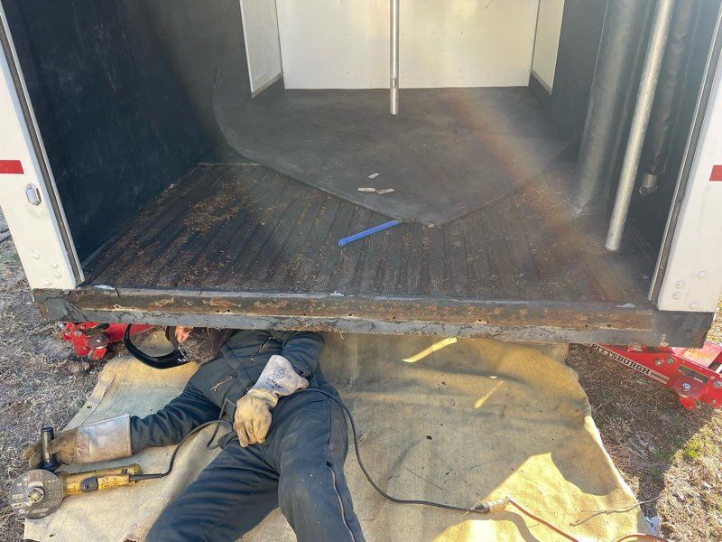 Custom welding and fabrication trailer modifications