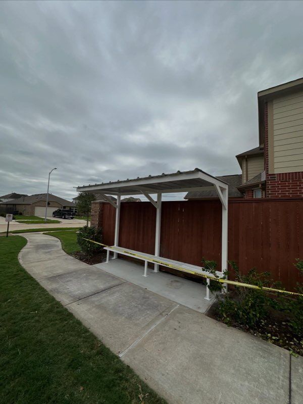 Farm use fence and carport extension